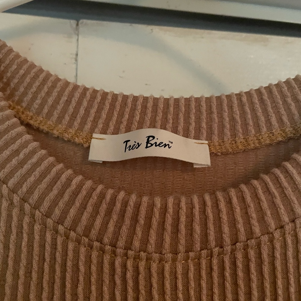 Ribbed Color Block Top - image 2